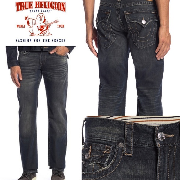 true religion flap pocket straight jeans